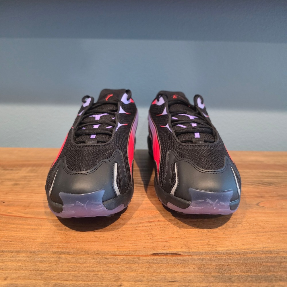 Puma Mens Inhale Flare Sneakers Black Pink Purple Mesh Cell 10.5 - Picture 2 of 11